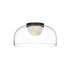 Kuzco Lighting FM52512-BK-CL Cedar 13W Noir LED Plafonnier Encastré