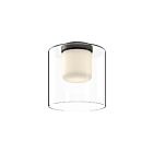 Kuzco Lighting FM53509-BK-CL Birch 13W Noir LED Plafonnier Encastré