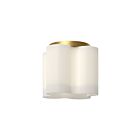 Kuzco Lighting FM54809-BG-OP Clover 13W Or brossé et verre opalescent LED Plafonnier Encastré