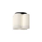 Kuzco Lighting FM54809-BK-OP Clover 13W Noir et verre opalescent LED Plafonnier Encastré