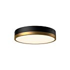 Kuzco Lighting FM554211AGMB-5CCT ALEDaide 24W Or vieilli et noir mat LED Plafonnier Encastré
