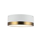 Kuzco Lighting FM556212AGWH Brisbane 2-lumières 120W Or vieilli et blanc Plafonnier Encastré