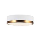 Kuzco Lighting FM556216AGWH Brisbane 3-lumières 180W Or vieilli et blanc Plafonnier Encastré