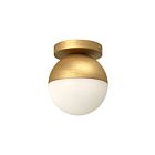 Kuzco Lighting FM58306-BG-OP Monae 1-lumière 60W Or brossé et verre opalescent Incandescente Plafonnier Encastré
