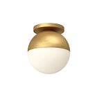 Kuzco Lighting FM58310-BG-OP Monae 1-lumière 60W Or brossé et verre opalescent Incandescente Plafonnier Encastré