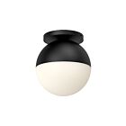 Kuzco Lighting FM58310-BK-OP Monae 1-lumière 60W Noir et verre opalescent Incandescente Plafonnier Encastré