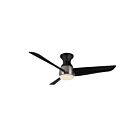 Kuzco Lighting HF91954-BN-MB Thalia 83W 54" Nickel Brossé et Matte Noir LED Ventilateur 3000K