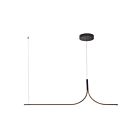Kuzco Lighting LP17905-BK-UNV-010 Thread 30W Noir LED Suspendu