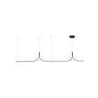Kuzco Lighting LP17910-BK-UNV-010 Thread 60W Noir LED Suspendu