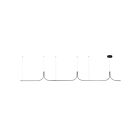 Kuzco Lighting LP17915-BK-UNV-010 Thread 90W Noir LED Suspendu