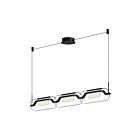 Kuzco Lighting LP28543-BK-UNV Hilo 29W Noir LED Suspendu
