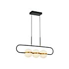 Kuzco Lighting LP302003MBBG Tagliato 31W Noir mat et or brossé LED Suspendu