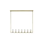 Kuzco Lighting LP309007UBCG Revolve 7-Lumières 420W Verre transparent et bronze urbain Suspendu