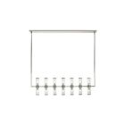 Kuzco Lighting LP309077PNCG Revolve 14-Lumières 840W Verre transparent et nickel poli Suspendu