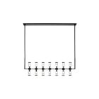 Kuzco Lighting LP309077UBCG Revolve 14-Lumières 840W Verre transparent et bronze urbain Suspendu