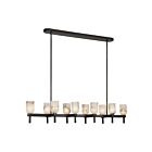 Kuzco Lighting LP338052UBAR Lucian 10-Lumières 600W Bronze urbain et albâtre Suspendu