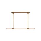 Kuzco Lighting LP348148VBFR-UNV Edwin 40W Laiton vieilli et verre côtelé dépoli LED Suspendu
