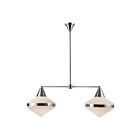 Kuzco Lighting LP348241PNOP Willard 2-Lumières 120W Verre poli et verre opale mat Suspendu