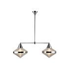 Kuzco Lighting LP348241PNPG Willard 2-Lumières 120W Verre poli et verre prismatique Suspendu