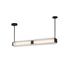Kuzco Lighting LP374247UBCR-UNV Alai 37W Bronze urbain et verre côtelé LED Suspendu