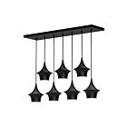 Kuzco Lighting LP523036MB Emiko 7-Lumières 420W Noir mat Suspendu