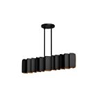 Kuzco Lighting LP58042-BK-GD Akira 6-Lumières 360W Noir et or Suspendu