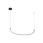 Kuzco Lighting LP89048-BK-UNV Talis 24W Noir LED Suspendu