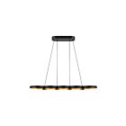 Kuzco Lighting LP90838-BK-GD-UNV Maestro 35W Noir et or LED Suspendu