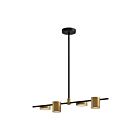 Kuzco Lighting LP96840-BK-BG-UNV Jayden 28W Noir et or brossé LED Suspendu