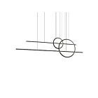 Kuzco Lighting MP14956-BK-UNV-010 Chute Calypso 72W Noir LED Suspendu