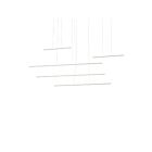 Kuzco Lighting MP14960-WH-UNV-010 Chute Motion 70W Blanc LED Suspendu
