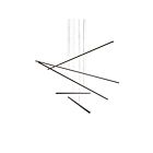 Kuzco Lighting MP18205-BK-UNV-010 Vega Minor 122W Noir LED Suspendu