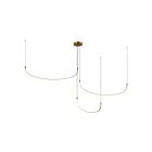 Kuzco Lighting MP89390-BG-UNV Talis 70W Or brossé LED Suspendu