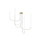 Kuzco Lighting MP89570-BG-UNV Talis 80W Or brossé LED Suspendu