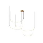 Kuzco Lighting MP89590-BG-UNV Talis 118W Or brossé LED Suspendu