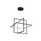 Kuzco Lighting PD16328-BK Mondrian 120W Noir LED Suspendu
