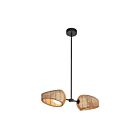 Kuzco Lighting PD20602-BK-OP Lanai 15W Noir et verre opale LED Suspendu
