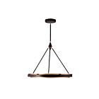 Kuzco Lighting PD302732CBGS-UNV-010 Duo 62W Noir classique et scintillement doré LED Suspendu