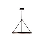 Kuzco Lighting PD302732CBSS Duo 62W Noir classique et scintillement argenté LED Suspendu