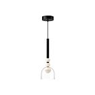 Kuzco Lighting PD30505-BK-CL-UNV Rise 13W Noir et transparent LED Suspendu