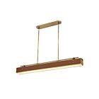Kuzco Lighting PD307960VBCL Valise 92W Laiton vieilli et cuir cognac LED Suspendu