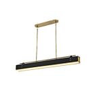 Kuzco Lighting PD307960VBTL Valise 92W Laiton vieilli et cuir tuxedo LED Suspendu