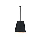 Kuzco Lighting PD311025UBBG Calor 3-Lumières 180W Lin noir avec parchemin doré et bronze urbain Suspendu