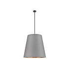 Kuzco Lighting PD311030UBGG Calor 3-Lumières 180W Lin gris avec parchemin doré et bronze urbain Suspendu