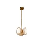Kuzco Lighting PD320313VBAR-UNV Alonso 13W Laiton vieilli et albâtre LED Suspendu