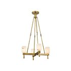 Kuzco Lighting PD338422VBAR Lucian 4-Lumières 240W Laiton vieilli et albâtre Suspendu