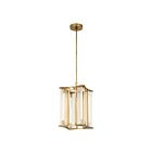 Kuzco Lighting PD339415VBCR-UNV Sabre 26W Verre côtelé et laiton vieilli LED Suspendu