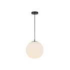 Kuzco Lighting PD34212-BK-OP Marco 1-Lumière 60W Noir et verre opale Suspendu
