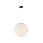 Kuzco Lighting PD34216-BK-OP Marco 1-Lumière 60W Noir et verre opale Suspendu