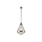 Kuzco Lighting PD348022PNPG Willard 1-Lumière 60W Nickel poli et verre prismatique Suspendu